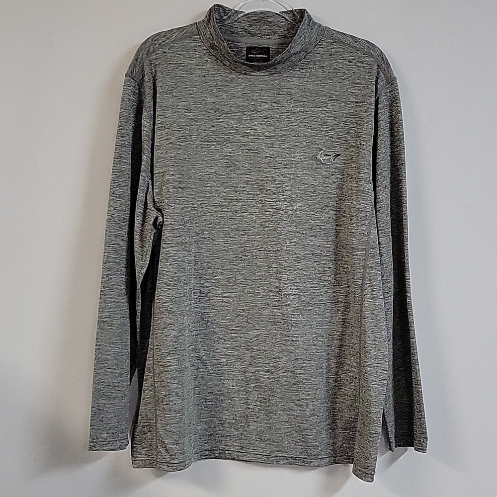 Greg Norman for Tasso Elba Men's Gray Pullover, Rapid Heat, Layering, Size XL